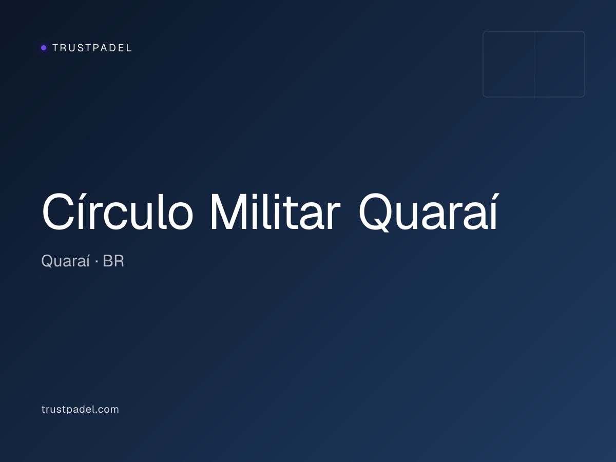 Círculo Militar Quaraí padel club