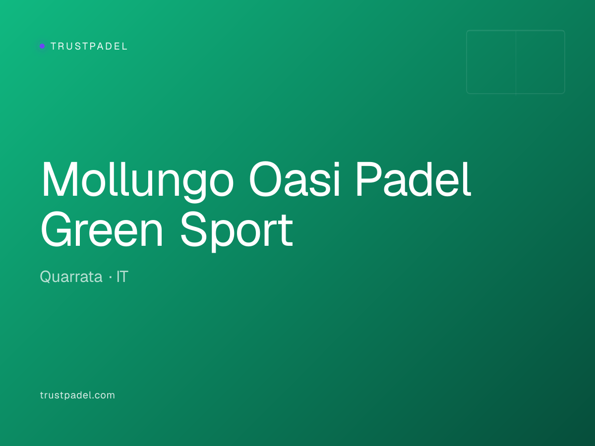 Mollungo Oasi Padel Green Sport padel club