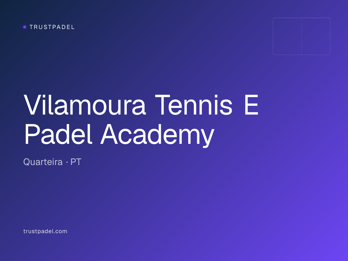 Vilamoura Tennis E Padel Academy padel club