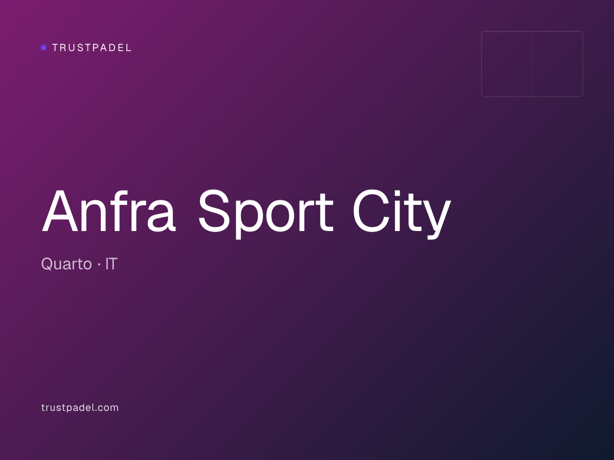 Anfra Sport City padel club