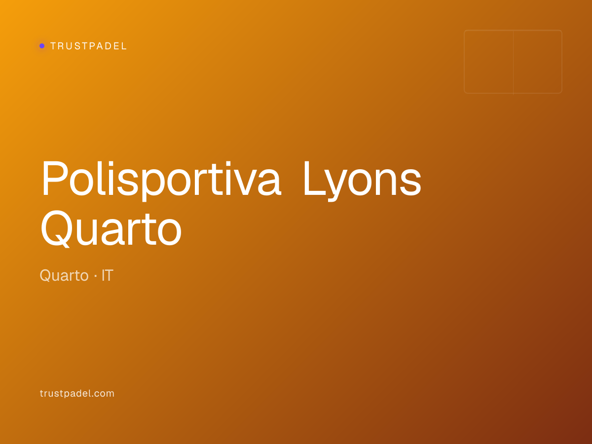 Polisportiva Lyons Quarto padel club