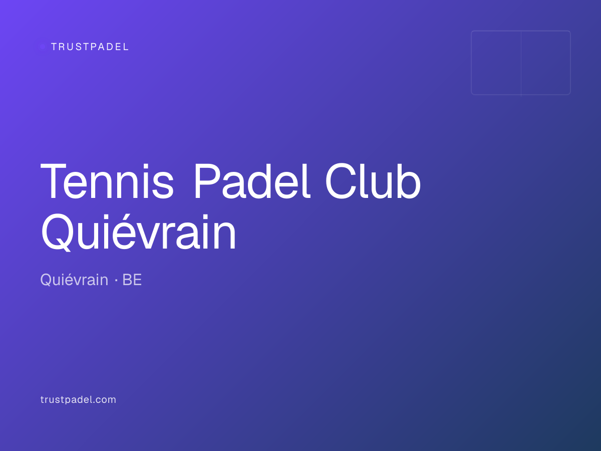 Tennis Padel Club Quiévrain padel club