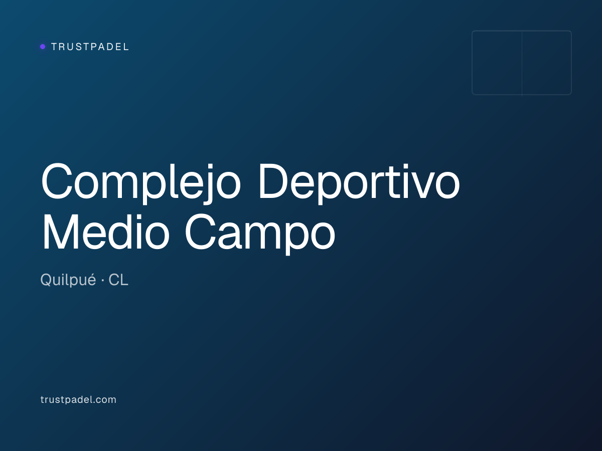 Complejo Deportivo Medio Campo padel club