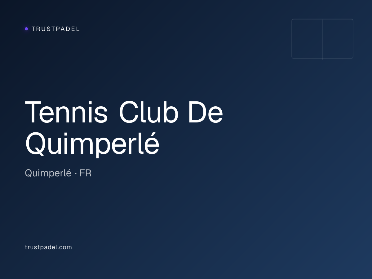 Tennis Club De Quimperlé padel club