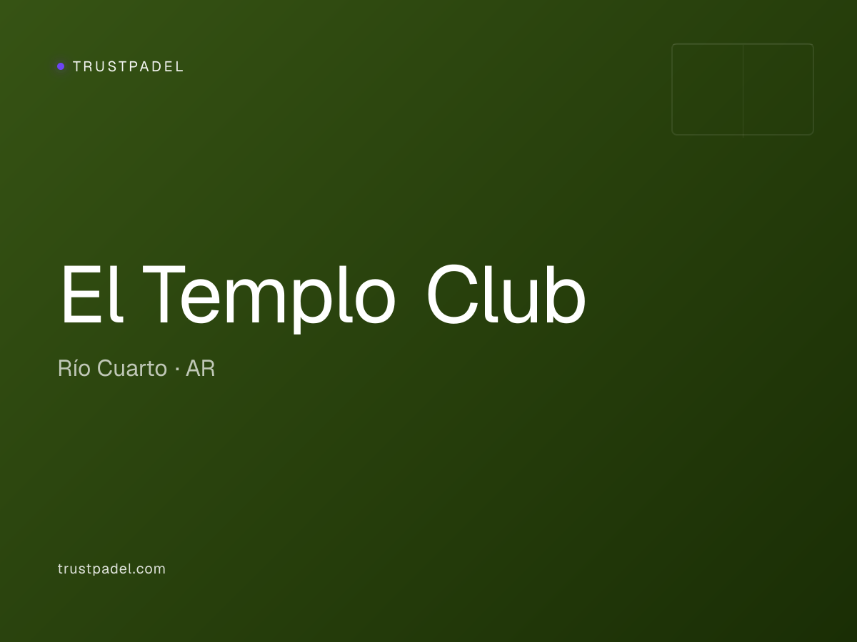 El Templo Club padel club