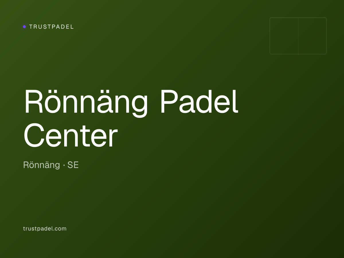 Rönnäng Padel Center padel club