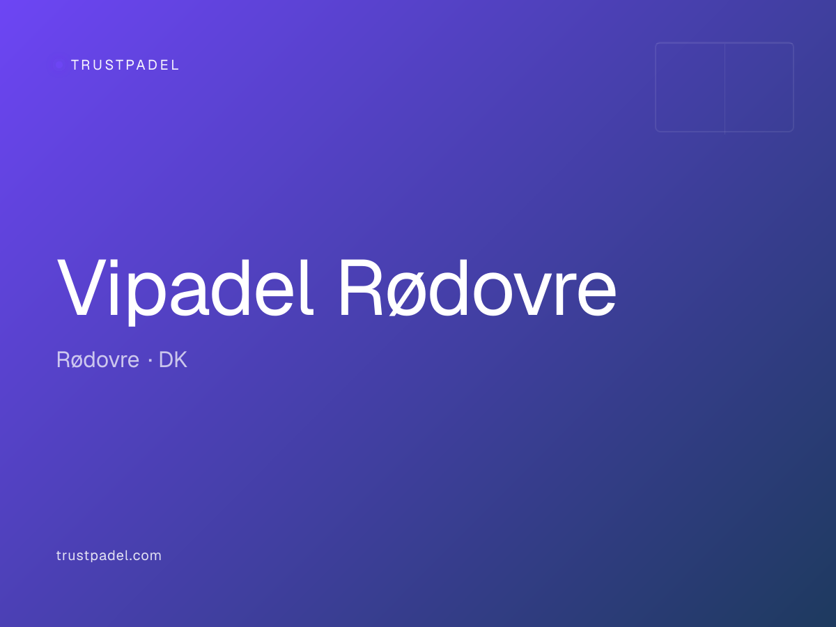 Vipadel Rødovre padel club