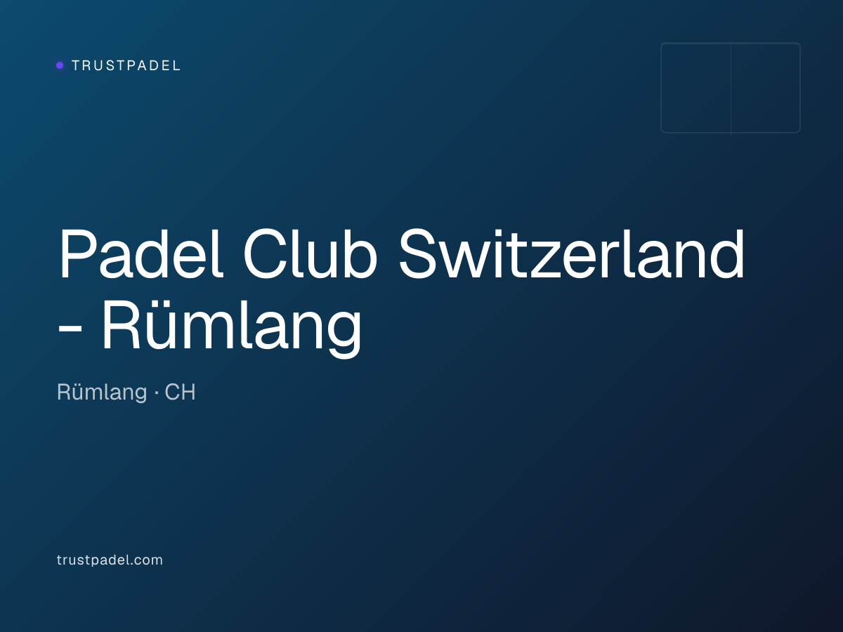 Padel Club Switzerland - Rümlang padel club