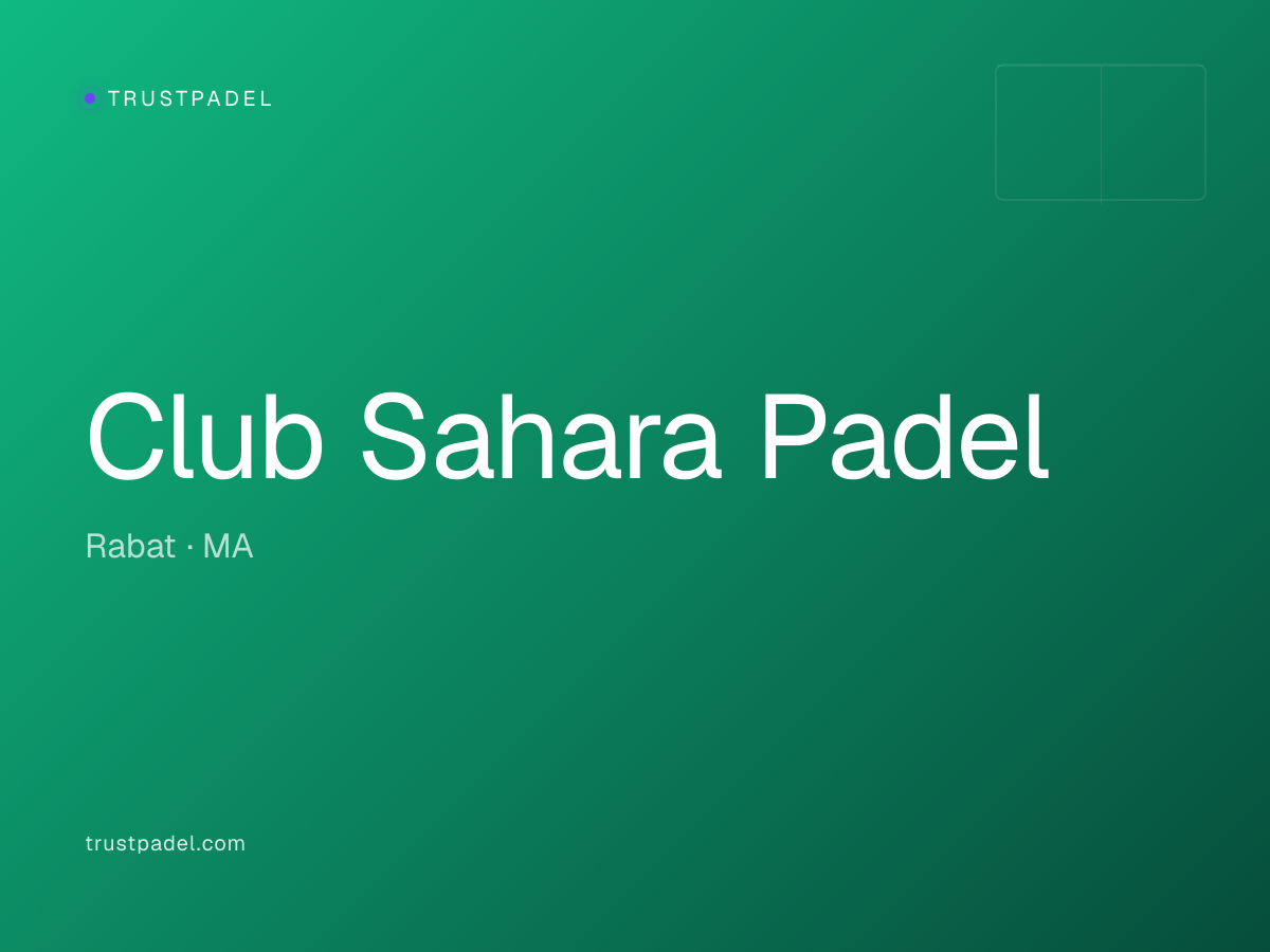 Club Sahara Padel padel club