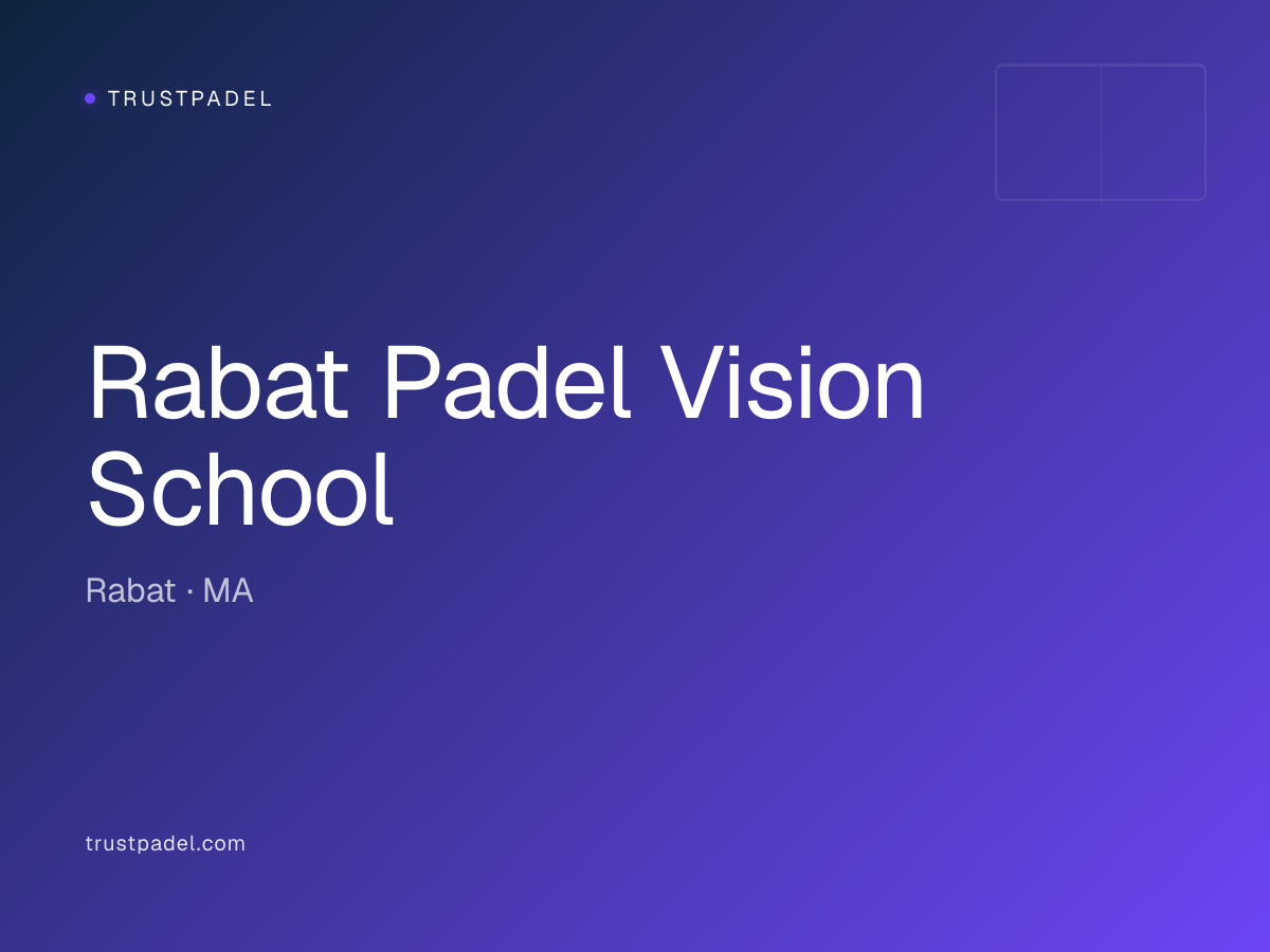 Rabat Padel Vision School padel club