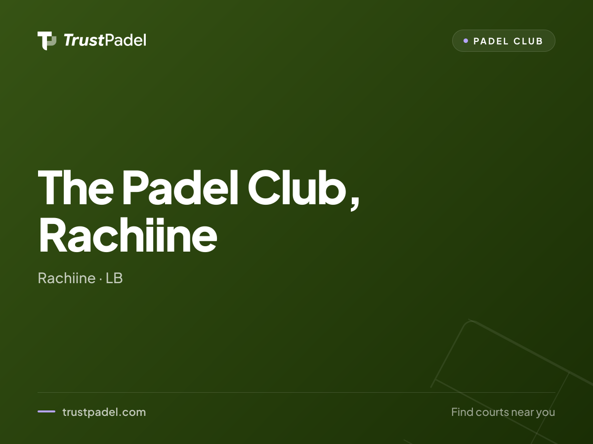 The Padel Club, Rachiine padel club