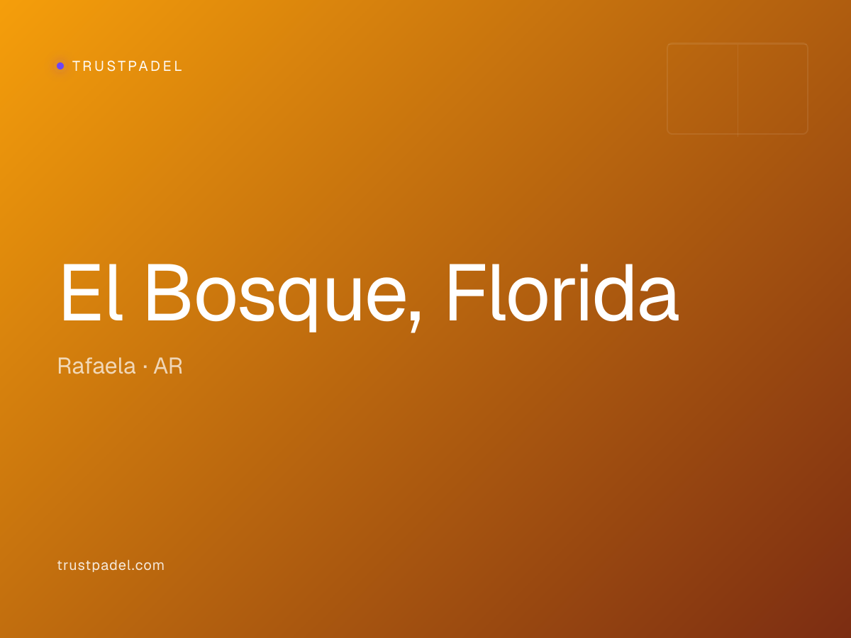 El Bosque, Florida padel club