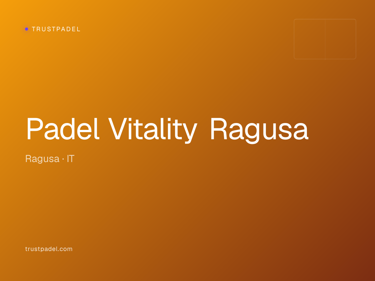 Padel Vitality Ragusa padel club