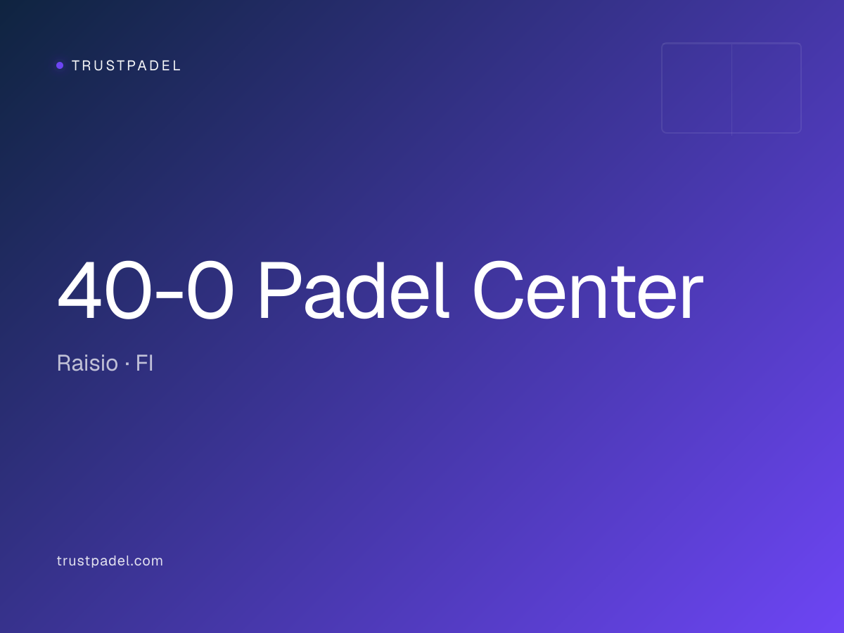 40-0 Padel Center padel club
