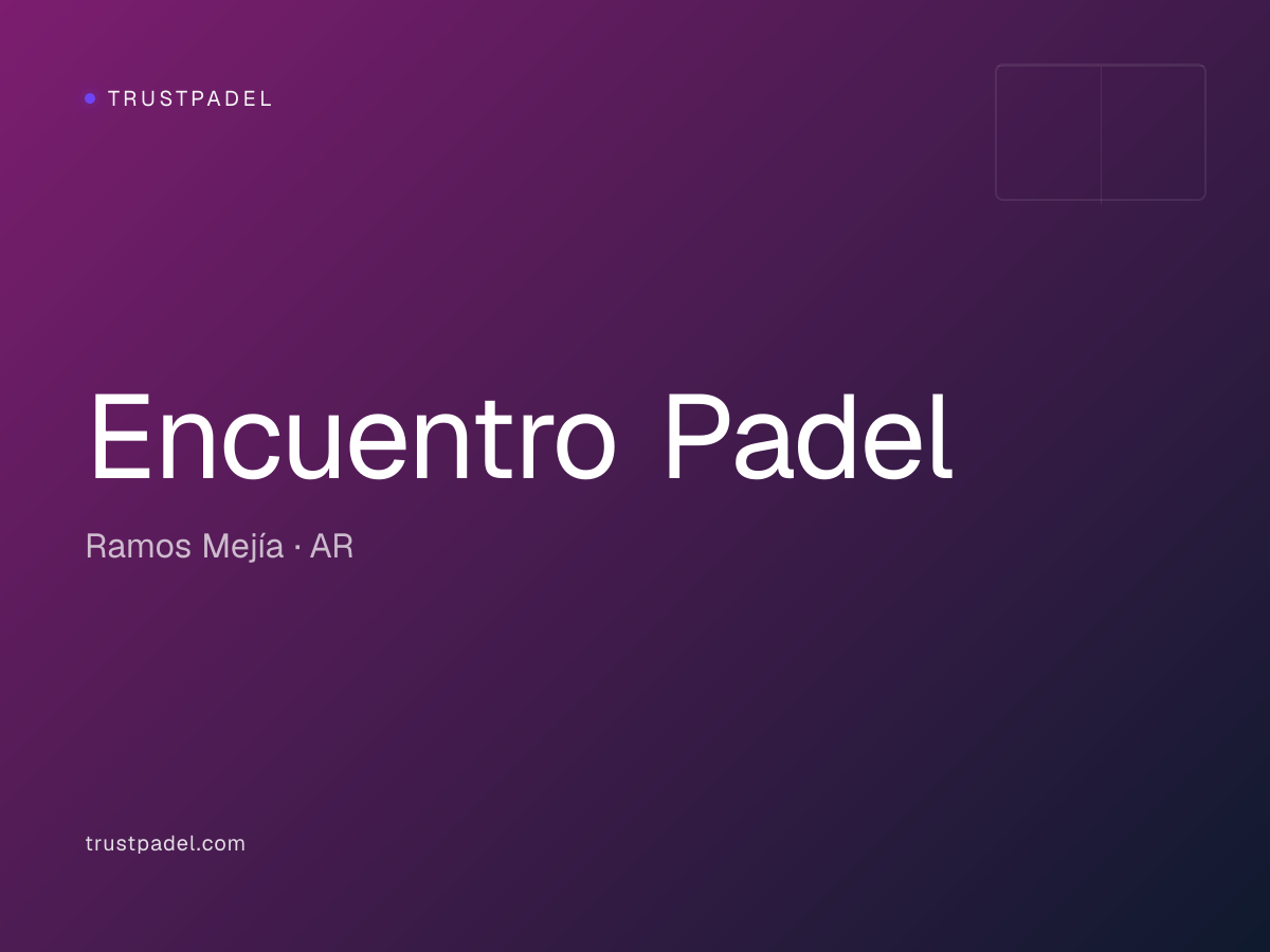 Encuentro Padel padel club