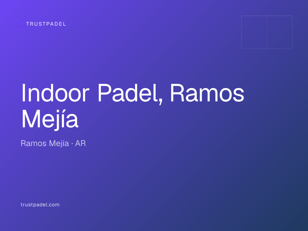 Indoor Padel, Ramos Mejía padel club