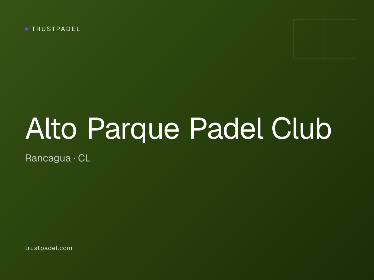 Alto Parque Padel Club padel club