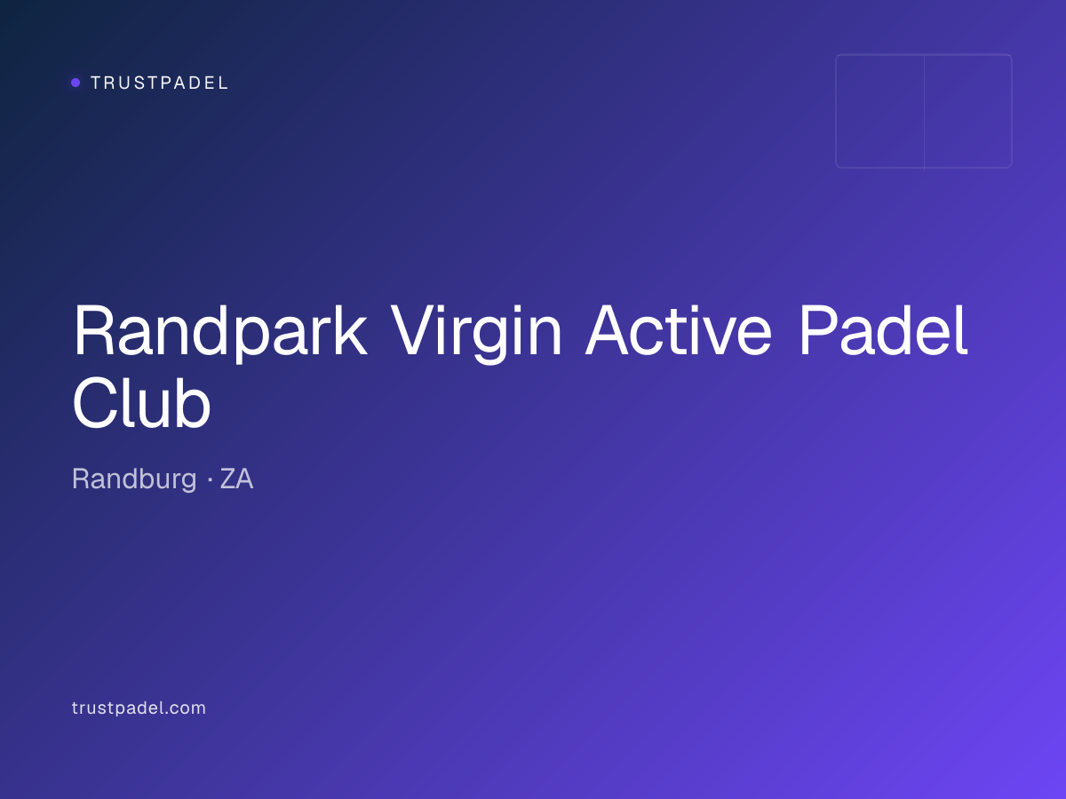 Randpark Virgin Active Padel Club padel club