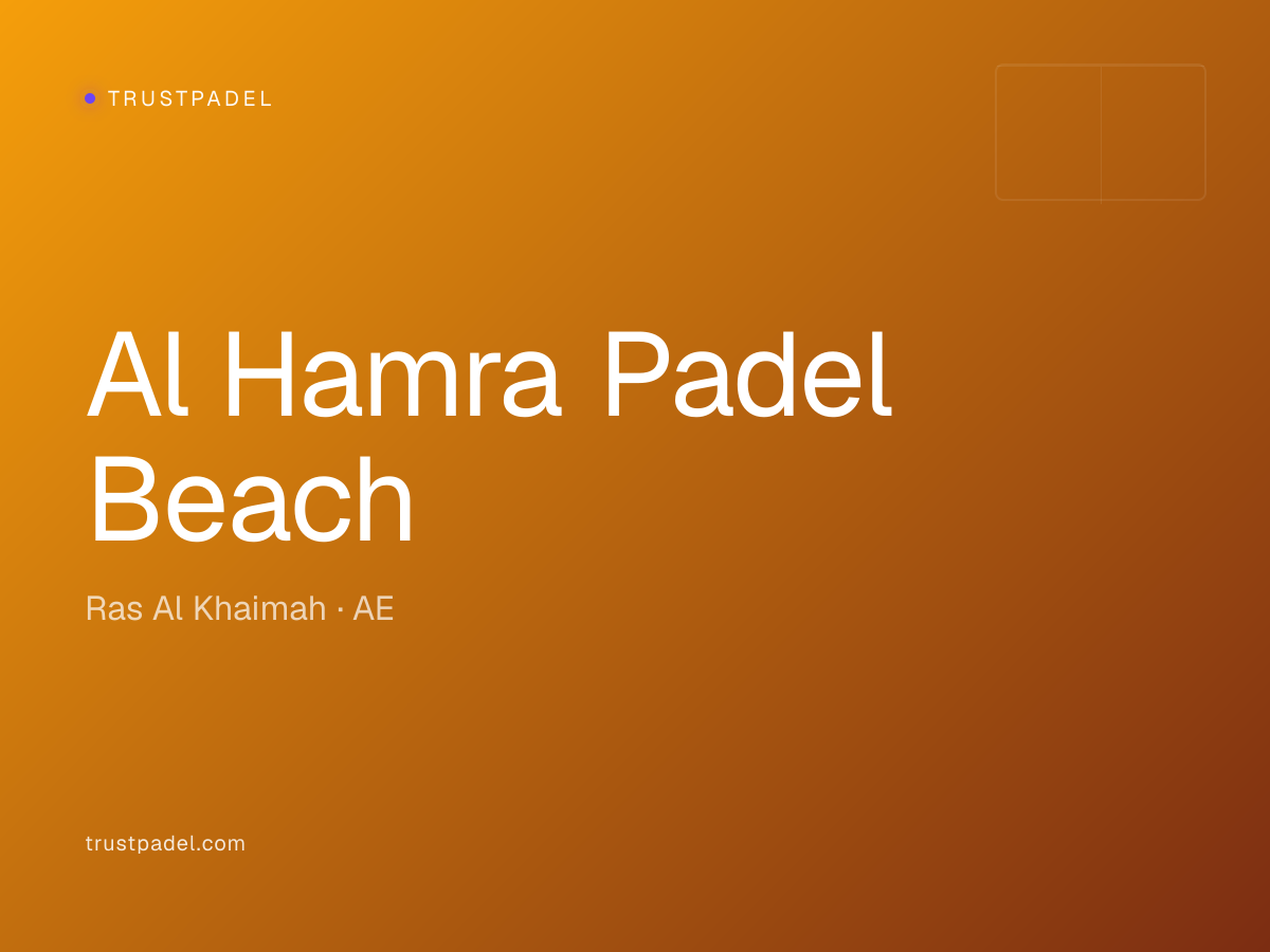 Al Hamra Padel Beach padel club