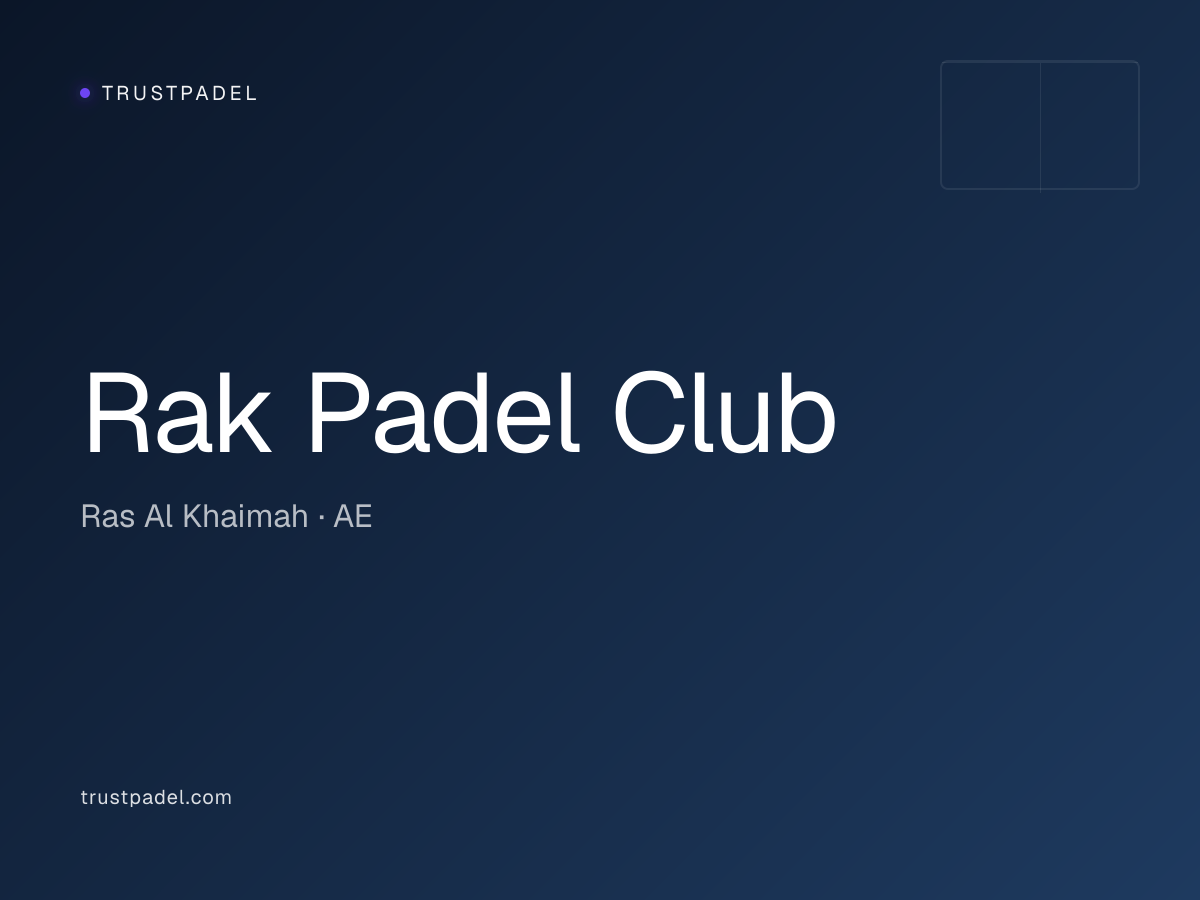 Rak Padel Club padel club