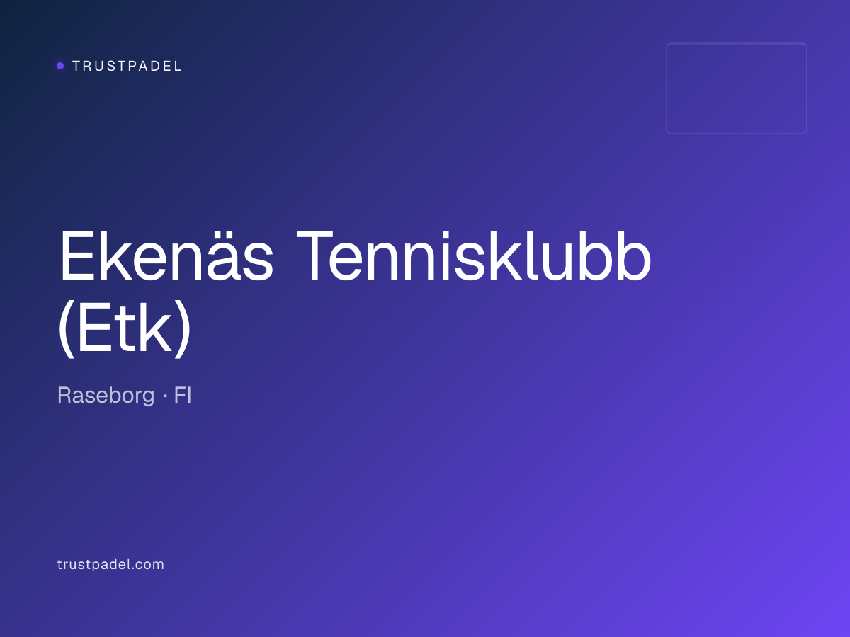 Ekenäs Tennisklubb (Etk) padel club