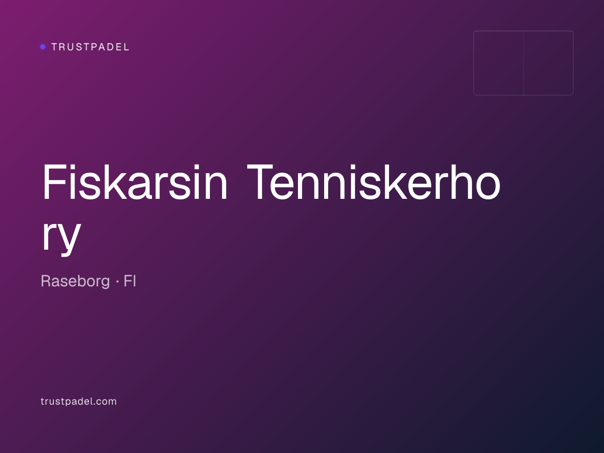 Fiskarsin Tenniskerho ry padel club