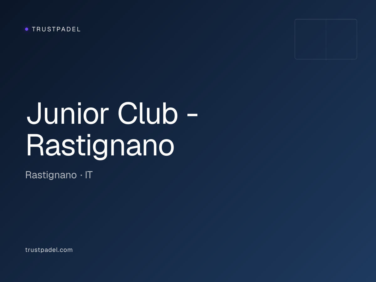 Junior Club - Rastignano padel club