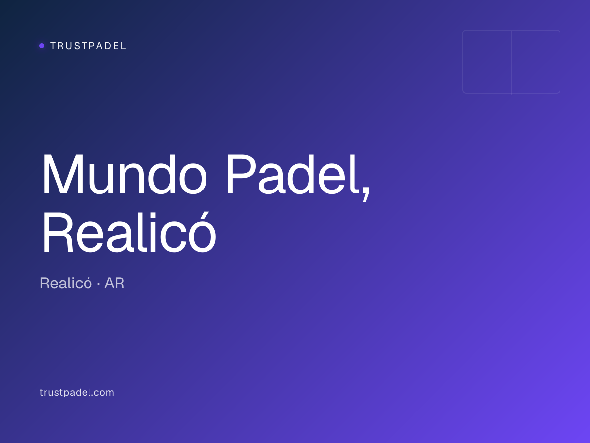 Mundo Padel, Realicó padel club