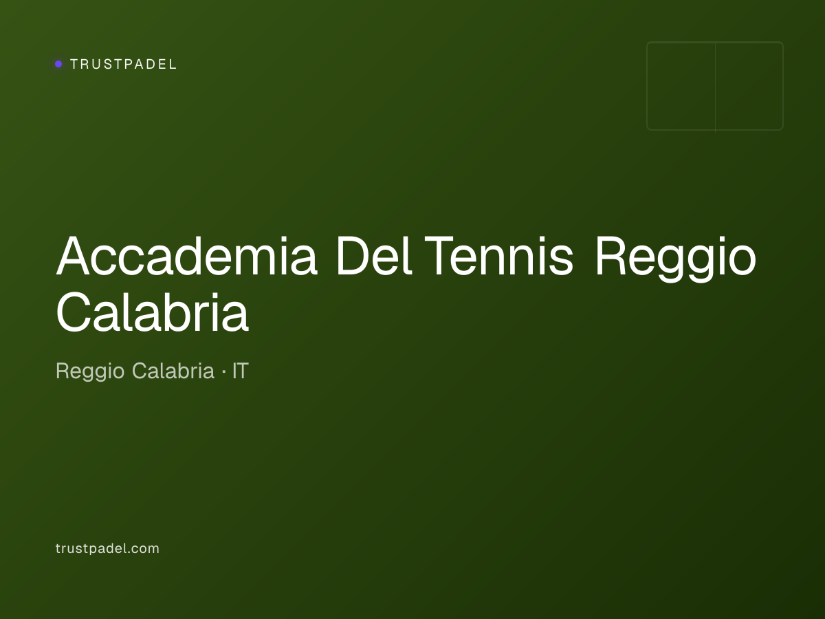 Accademia Del Tennis Reggio Calabria padel club