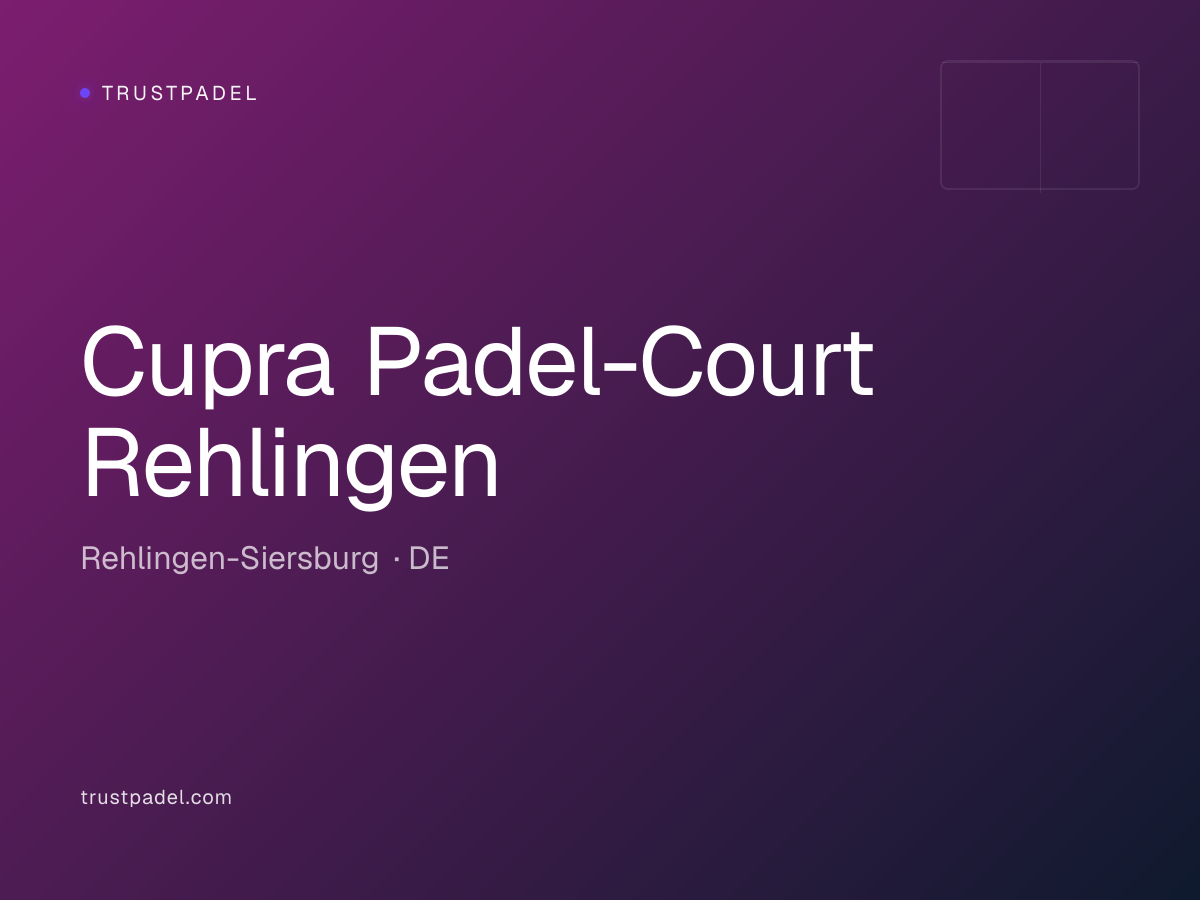 Cupra Padel-Court Rehlingen padel club