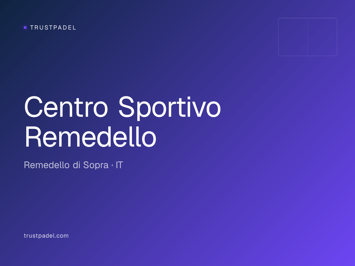 Centro Sportivo Remedello padel club