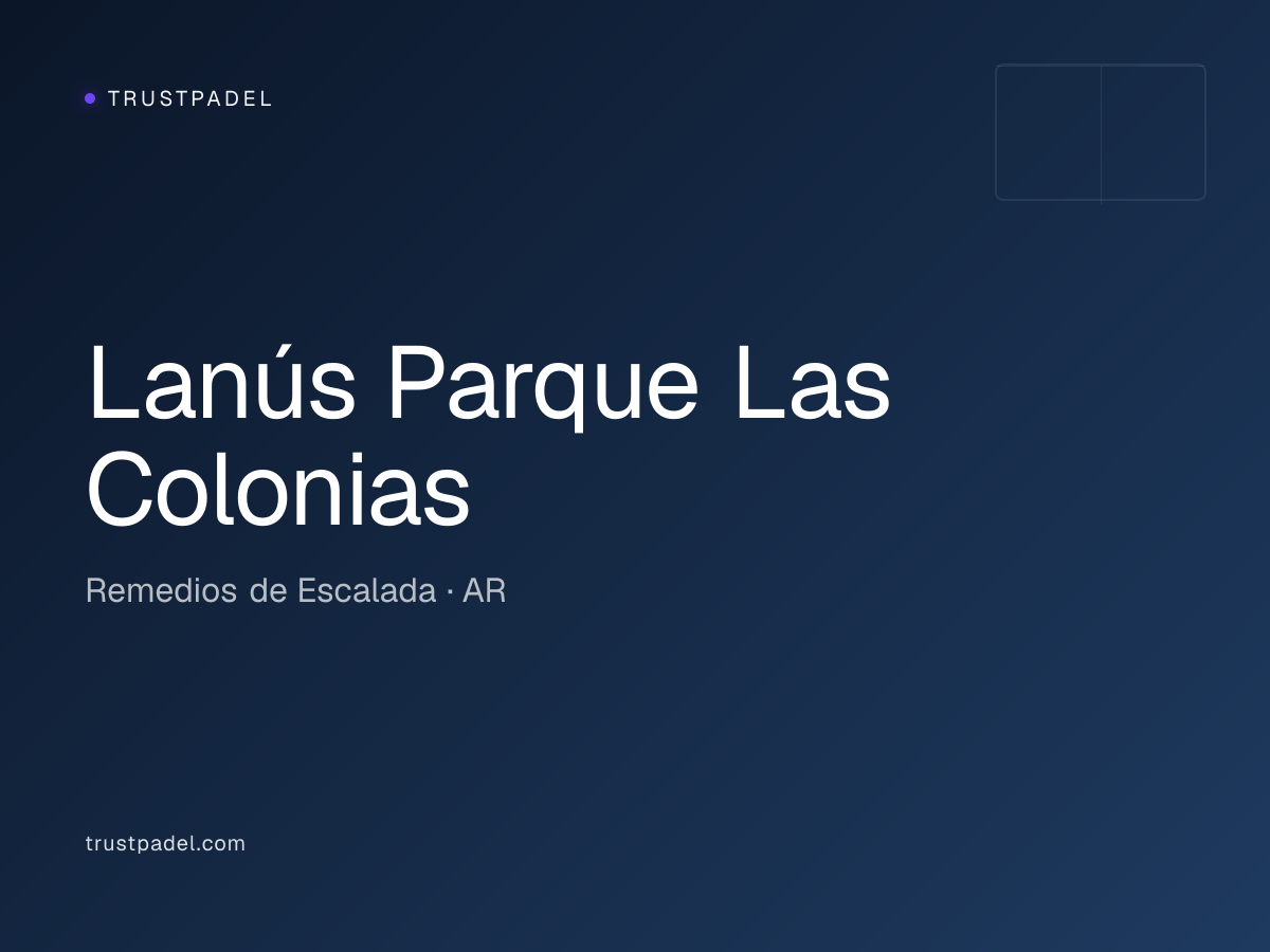 Lanús Parque Las Colonias padel club