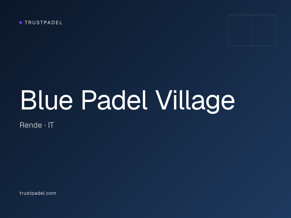 Blue Padel Village padel club