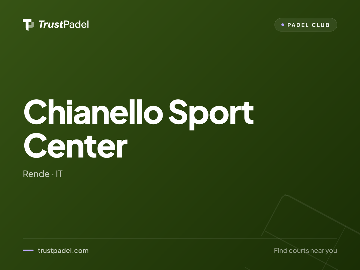 Chianello Sport Center padel club