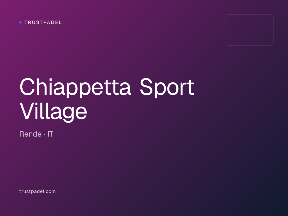 Chiappetta Sport Village padel club