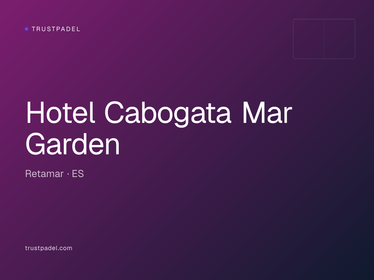 Hotel Cabogata Mar Garden padel club