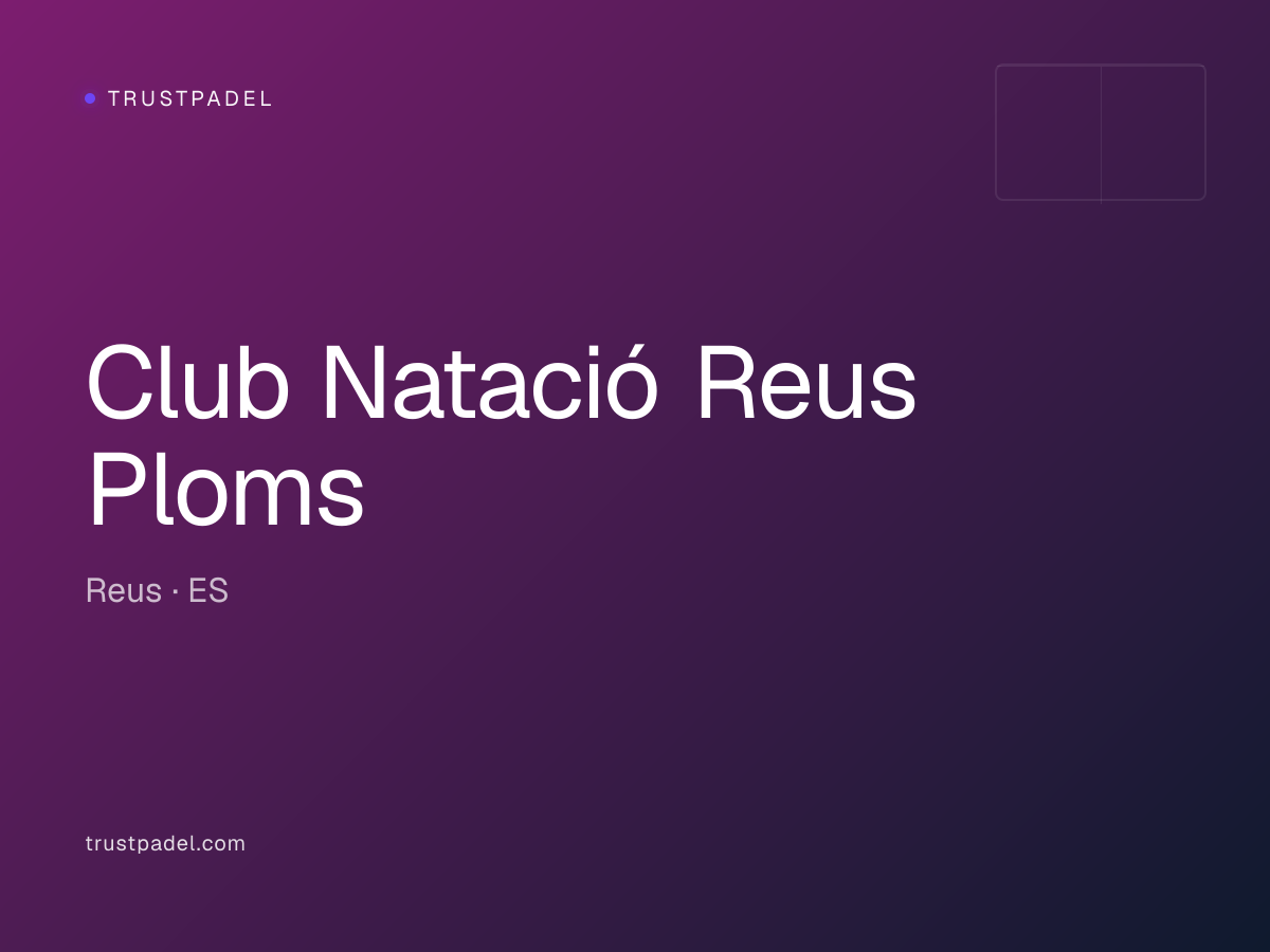 Club Natació Reus Ploms padel club