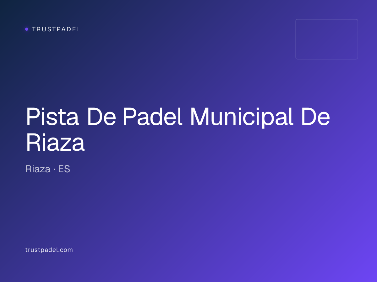 Pista De Padel Municipal De Riaza padel club