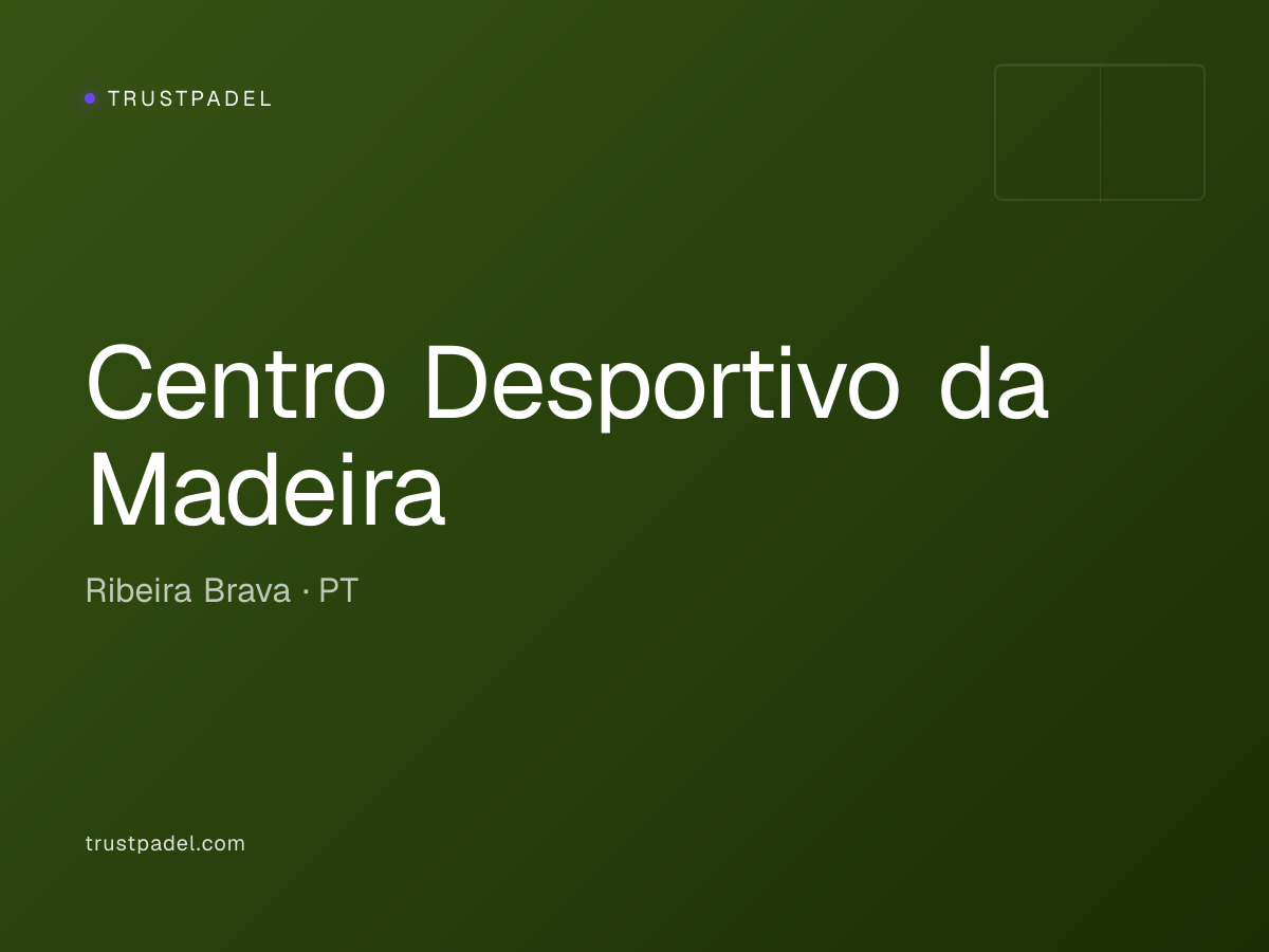 Centro Desportivo da Madeira padel club