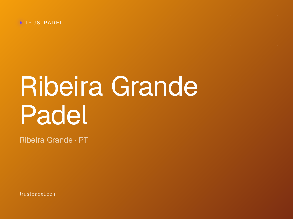 Ribeira Grande Padel padel club