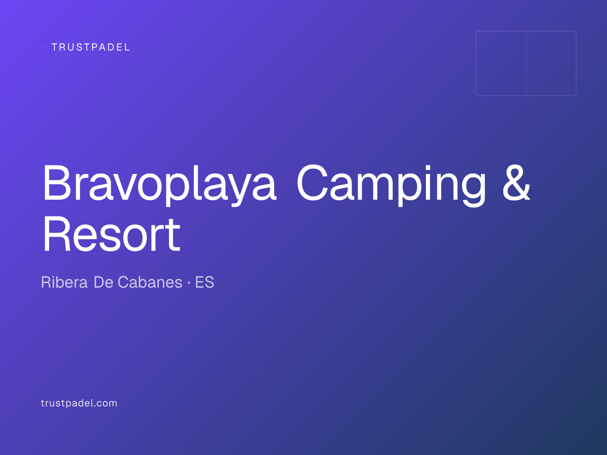 Bravoplaya Camping & Resort padel club