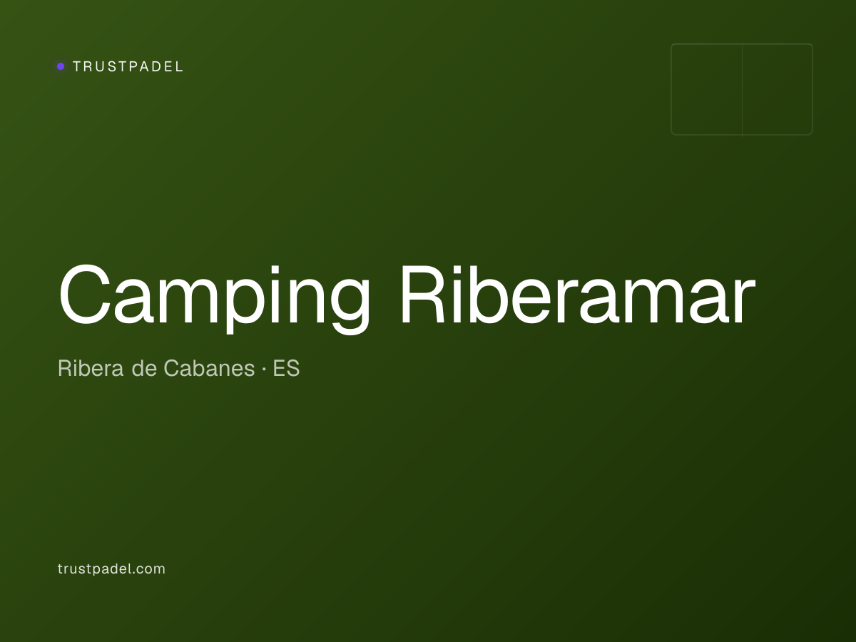 Camping Riberamar padel club
