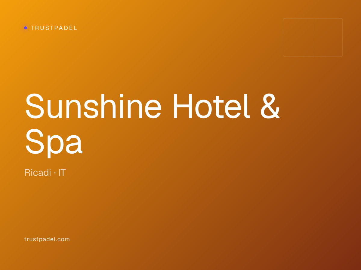 Sunshine Hotel & Spa padel club