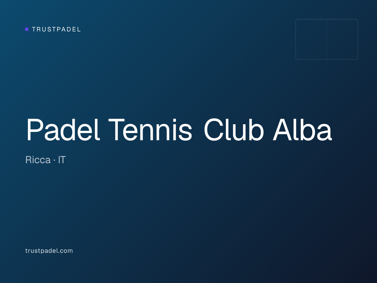 Padel Tennis Club Alba padel club