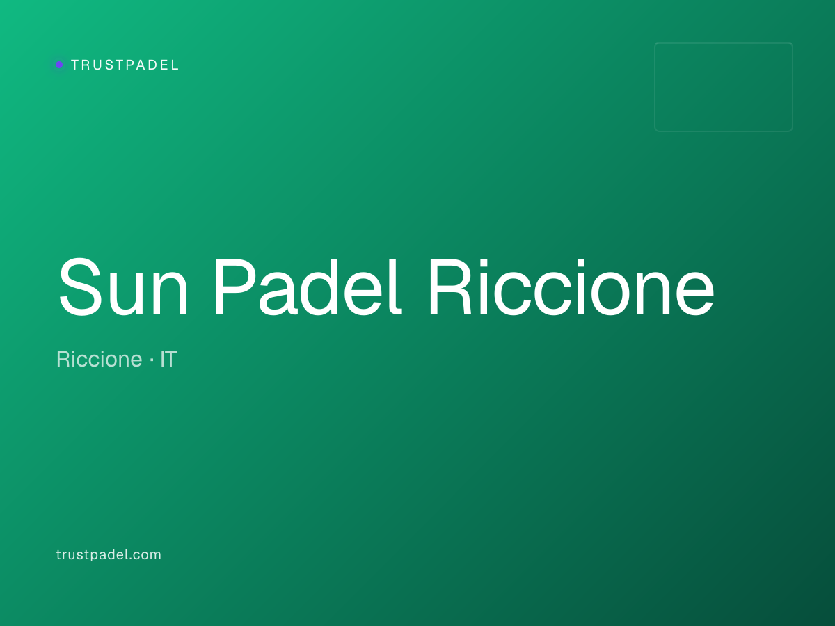 Sun Padel Riccione padel club