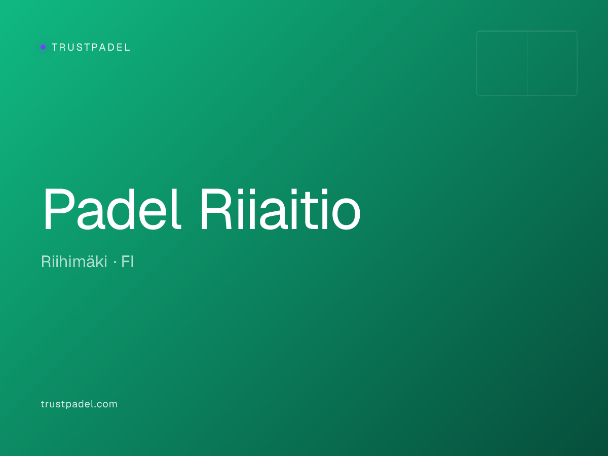 Padel Riiaitio padel club
