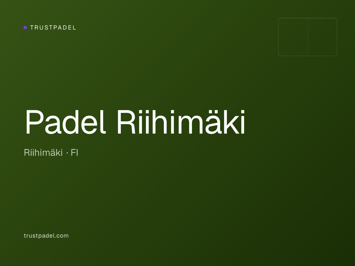 Padel Riihimäki padel club