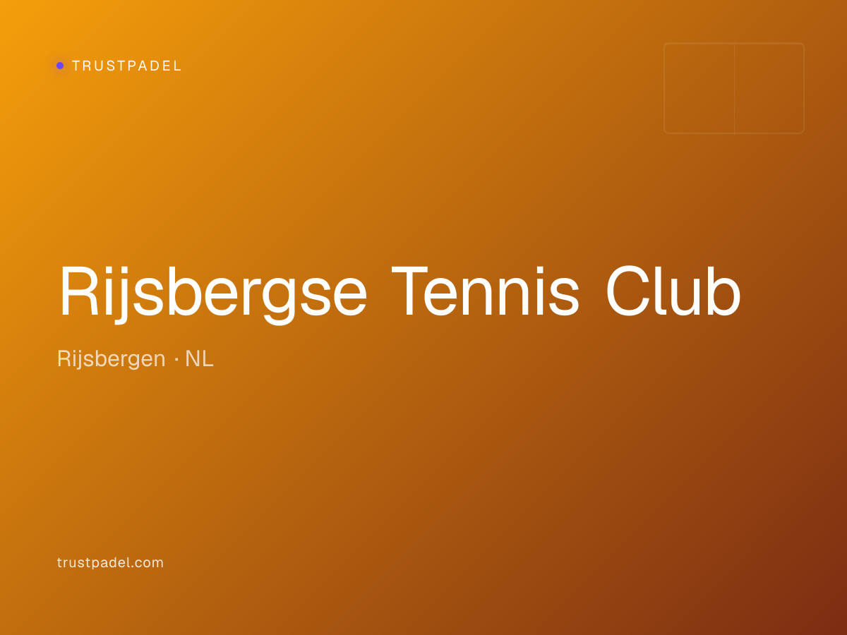 Rijsbergse Tennis Club padel club