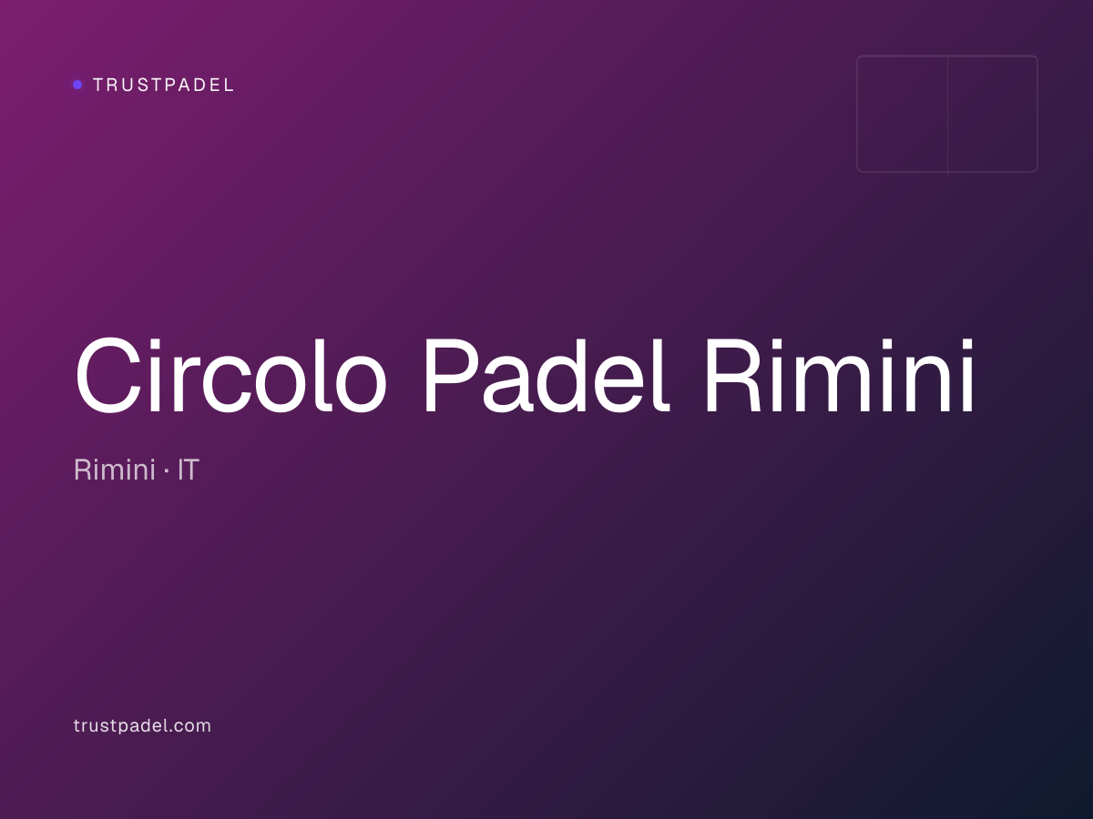 Circolo Padel Rimini padel club