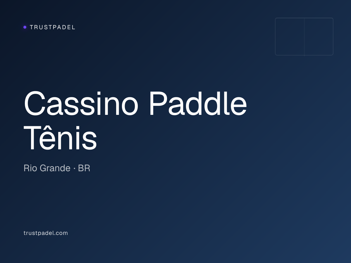Cassino Paddle Tênis padel club